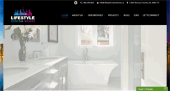 Desktop Screenshot of lifestylecustomhomes.ca
