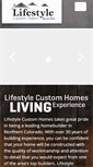 Mobile Screenshot of lifestylecustomhomes.com