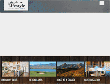 Tablet Screenshot of lifestylecustomhomes.com